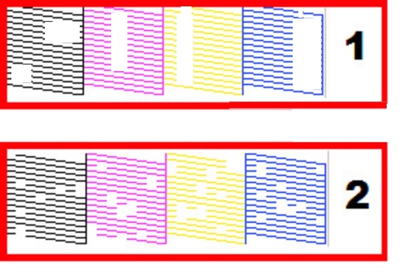 Problemi ugelli stampante con colori mancanti assistenza Catania
