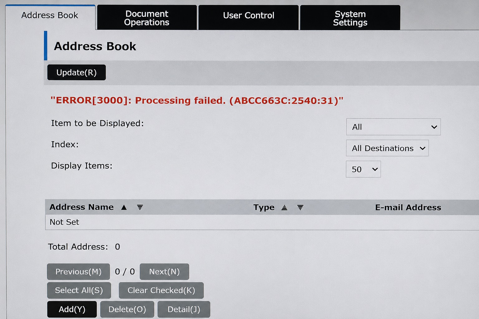 Risoluzione errore di scansione di rete e configurazione SMB su stampante Sharp a Catania