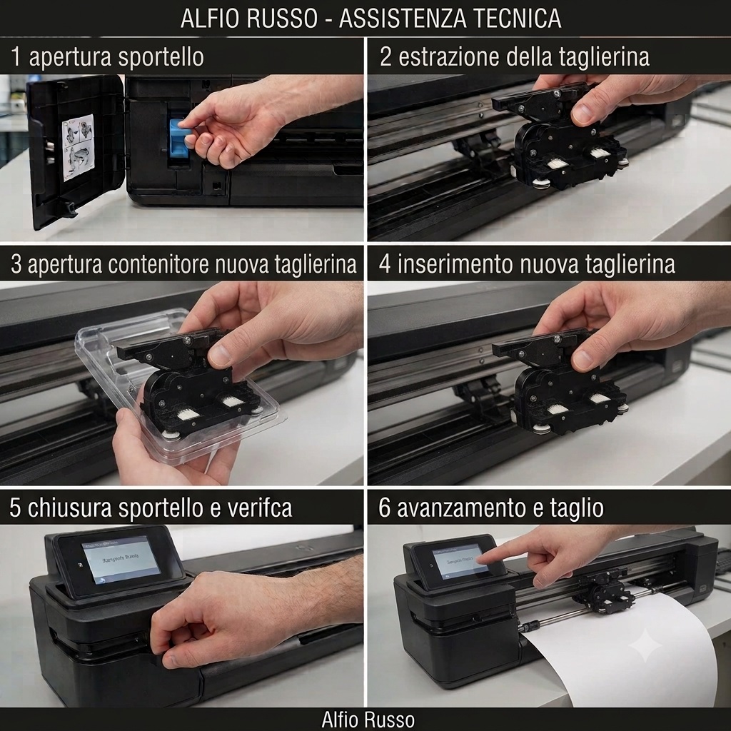 Sostituzione della taglierina HP DesignJet T520
