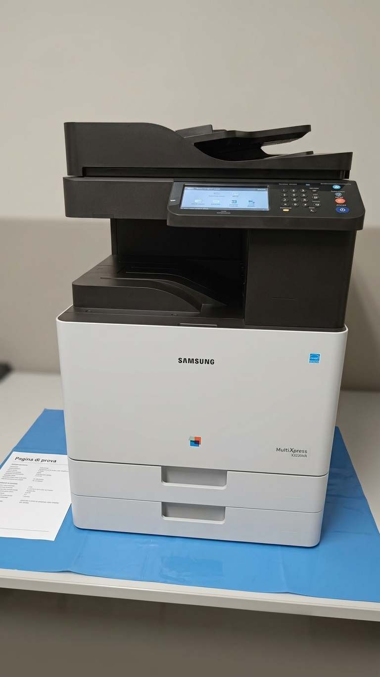 Collaudo Samsung MultiXpress X3220NR dopo il ripristino del firmware