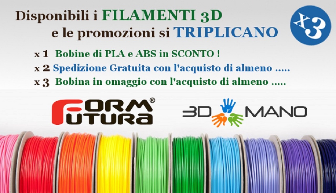 Filamenti FormFutura per stampanti 3D disponibili a Catania