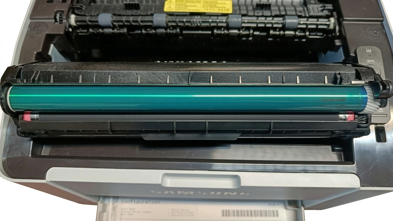 Tamburo toner Samsung M2026W con evidenti strisce e problemi di stampa